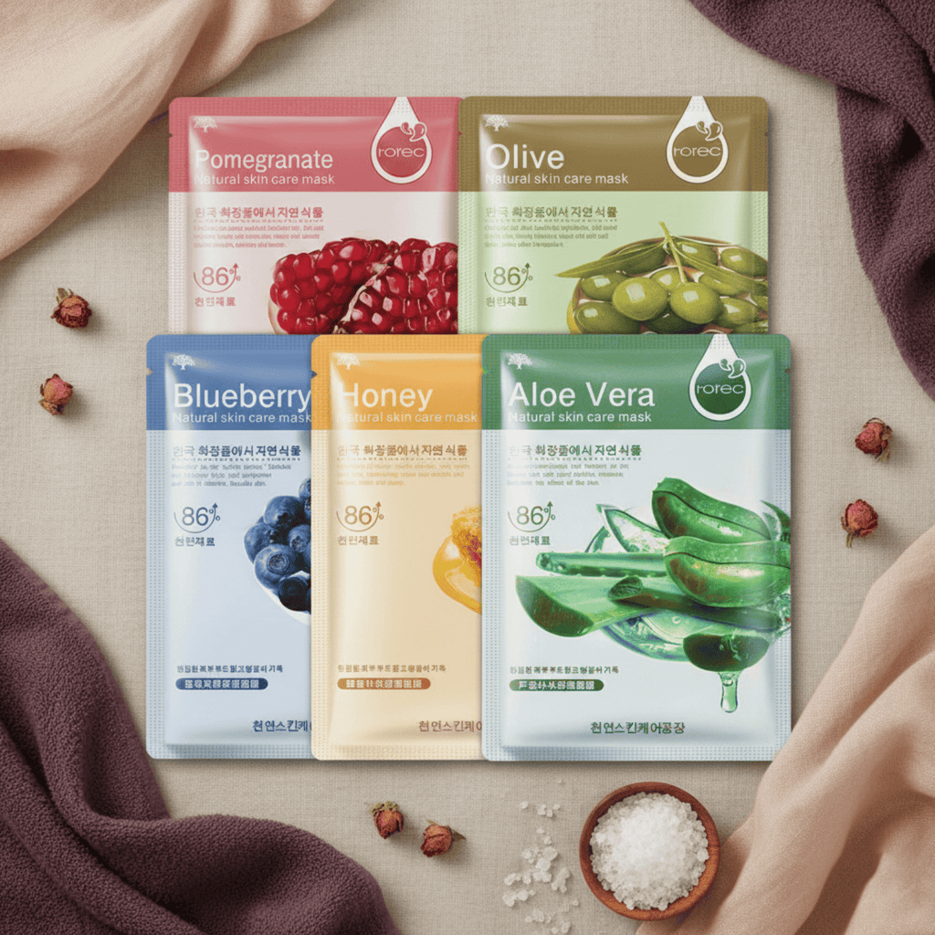 Masque aux extraits naturels - 5 unités