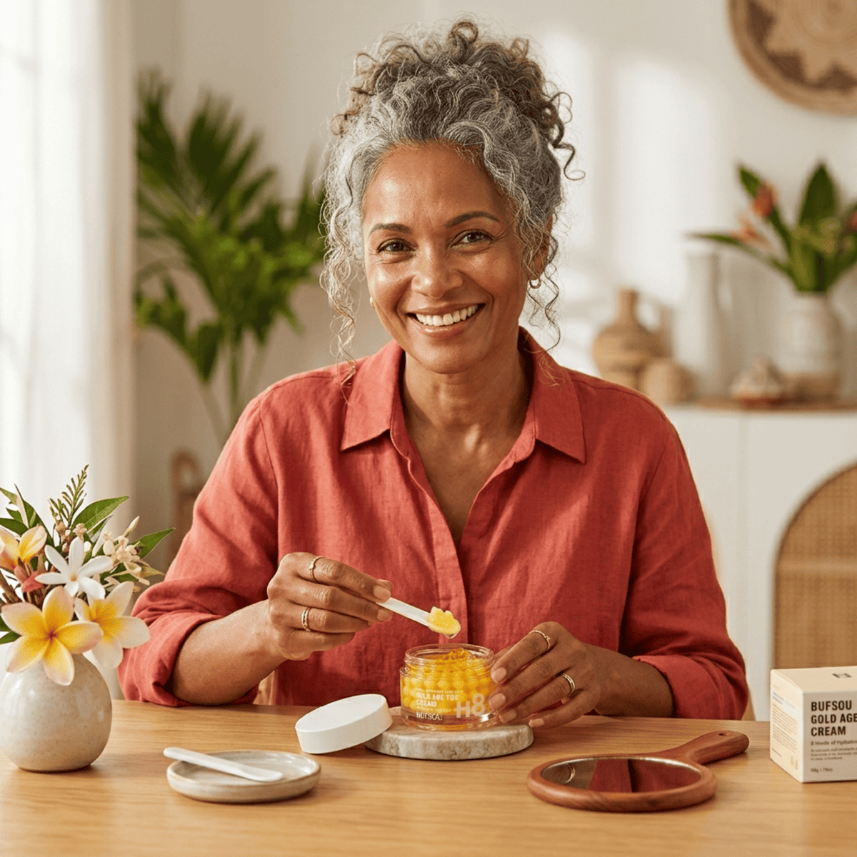 Crème Anti-Âge Hydratant Acide Hyaluronique Vitamine C