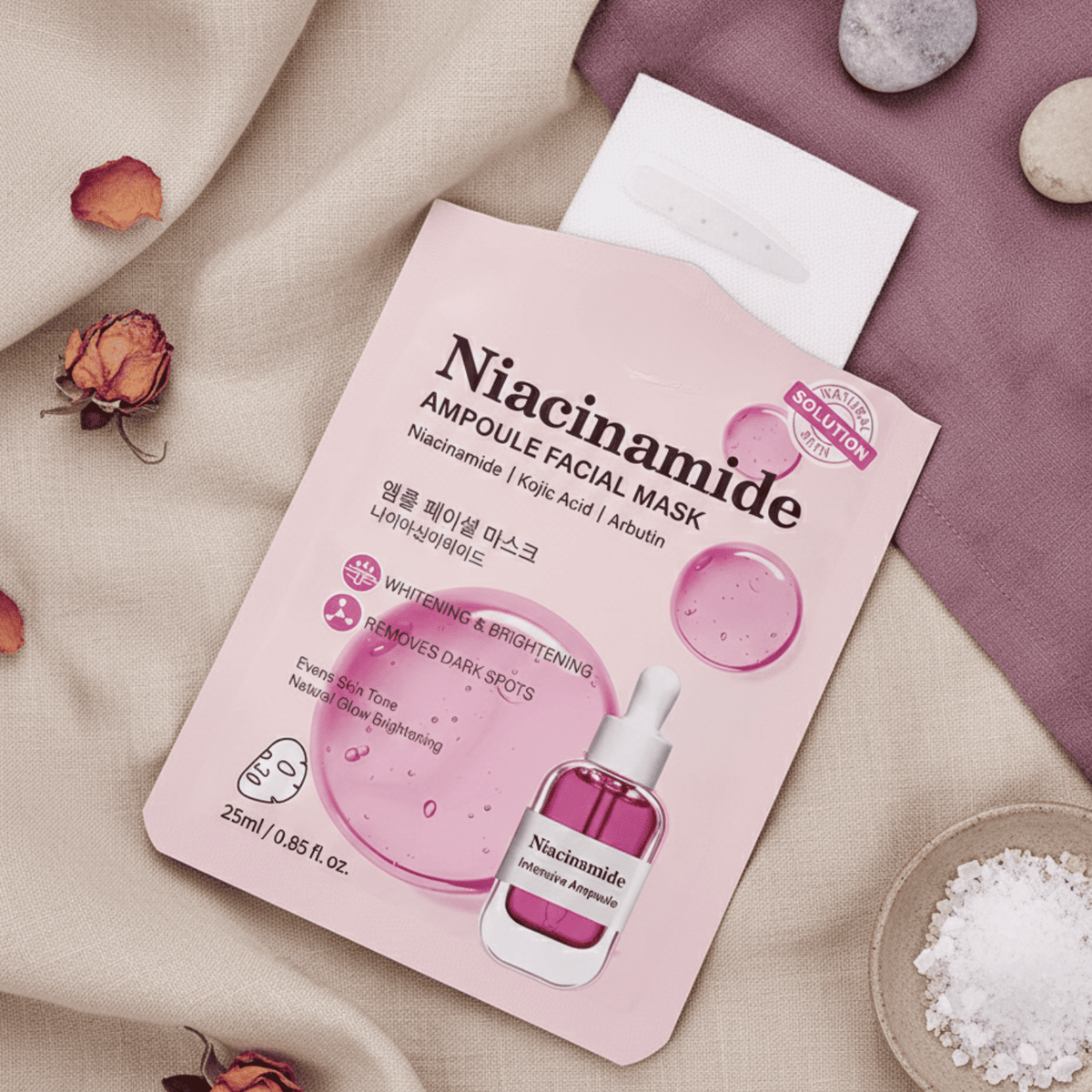Masque facial à la niacinamide