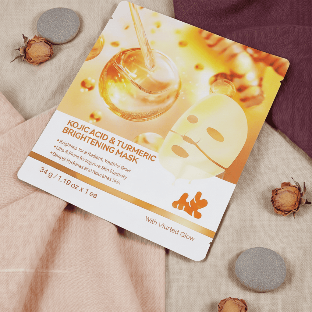 Masque éclaircissant à l’acide kojique et au curcuma