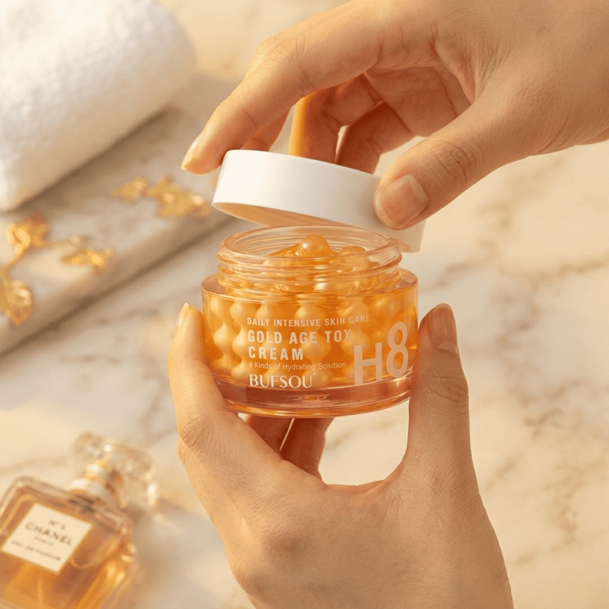 Crème Anti-Âge Hydratant Acide Hyaluronique Vitamine C