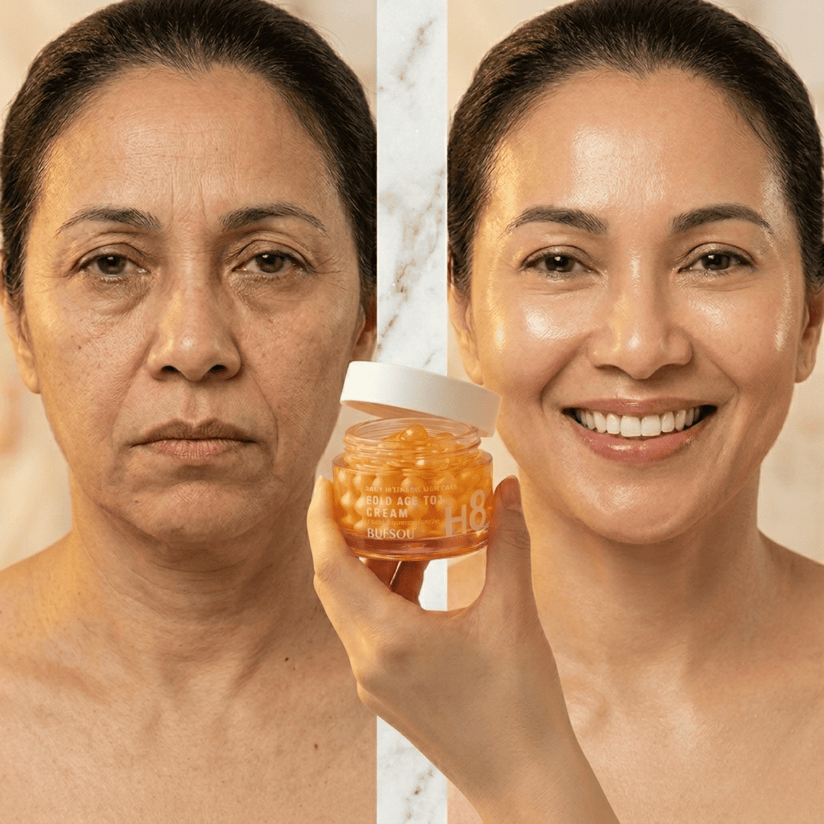 Crème Anti-Âge Hydratant Acide Hyaluronique Vitamine C